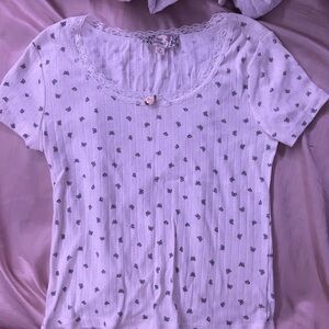 New size medium, small butterflies on shirt